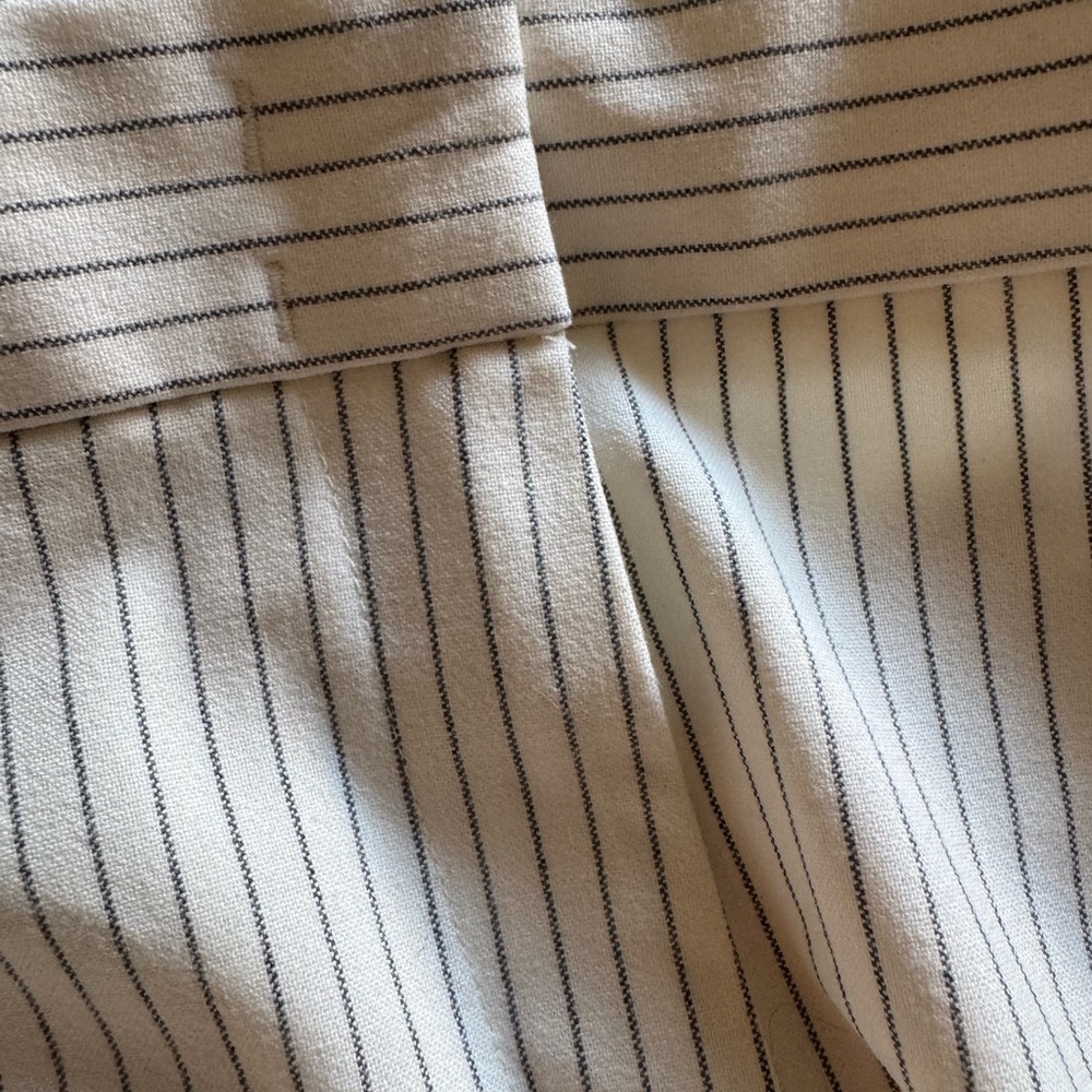 Women’s Cream Striped Pants - Picture 4 of 4